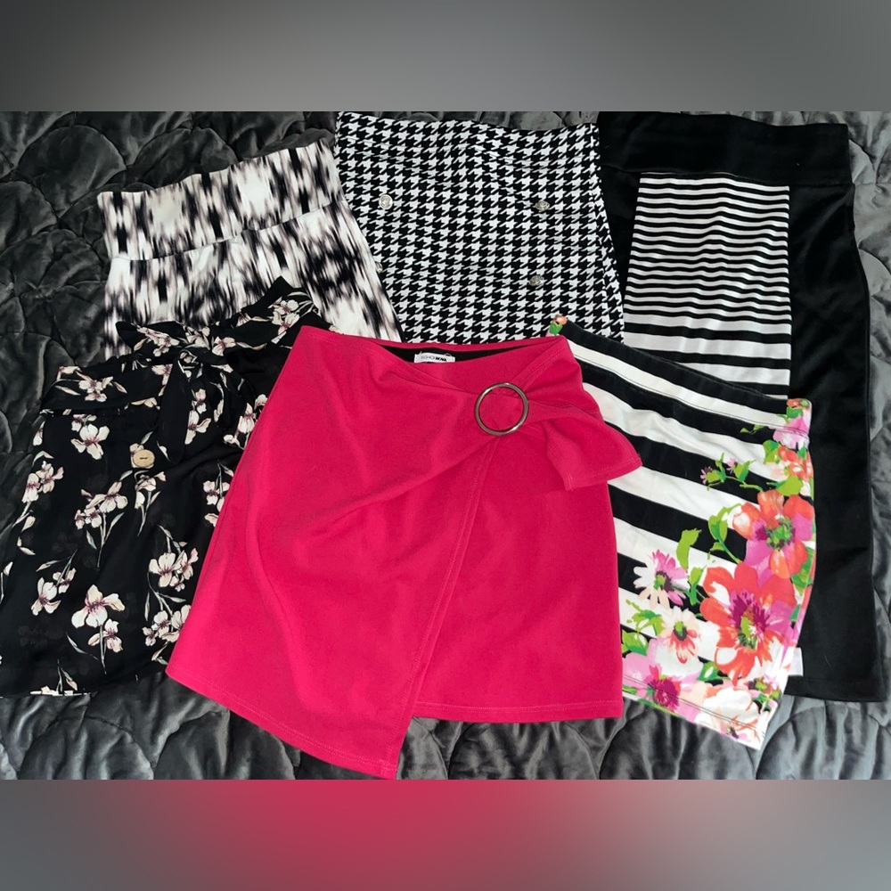 6 Women’s Juniors Mini Skirts/Skorts Long Skirt XS/Small